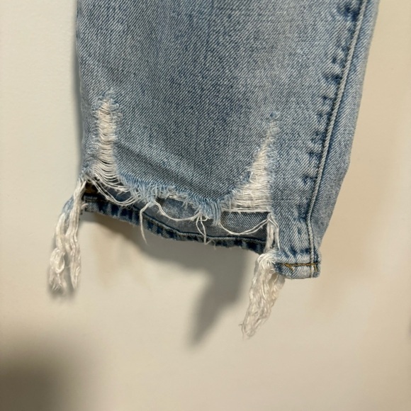 Pistola Charlie High Rise Distressed Button Fly Jeans in Ruthless Light Wash - Picture 7 of 11